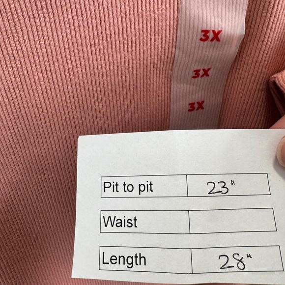 💎 Old Navy Fitted Long Sleeve Rib Knit Top Pink - Picture 10 of 11